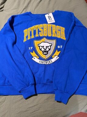 Pittsburgh Panthers Blue Crewneck Sweatshirt